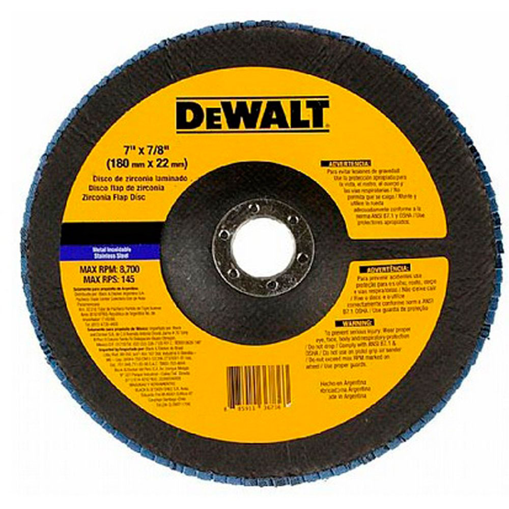 Disco Flap 7' x 7/8' Dewalt